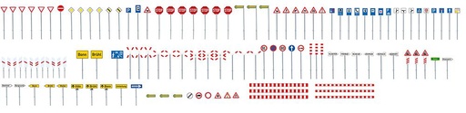[Faller 272449  ] Faller 272449   N  Set panneaux de route 