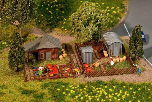 [Faller 272552  ] Faller 272552   N  Set jardin ouvrier 3 74 x 52 x 20 mm, 74 x 52 x 24 mm