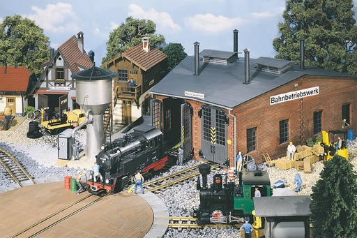 [POLA 331750  ] POLA 331750   G  Rotonde à Locomotive à deux Voies 725 x 765 x 350 mm