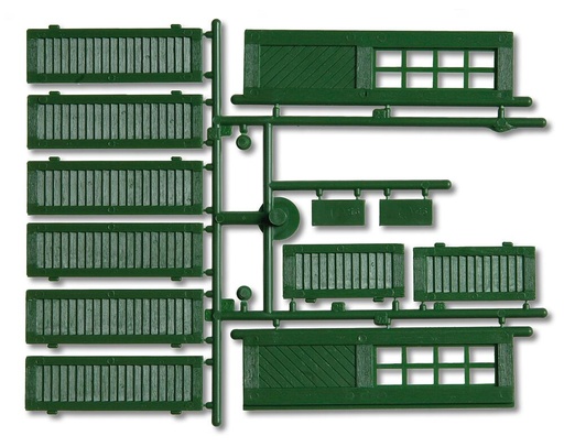 [POLA 333112  ] POLA 333112   G  Volets et portes, verts A: 65 x 20 mm
B: 45 x 20 mm
C: 100 x 31 mm
