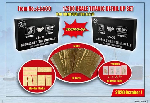 [I LOVE KITS 66600  ] I LOVE KITS 66600  1/200 HMS Titanic, kit de mise à niveau 