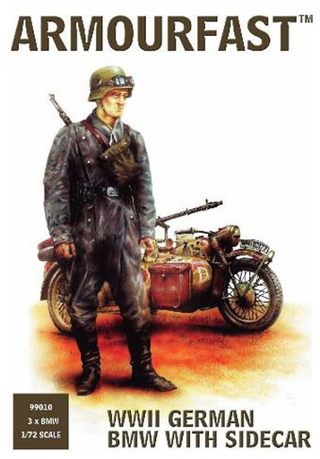 [HAET 8126  ] HAET 8126  1/72 WWII Soldats allemands avec moto BMW 