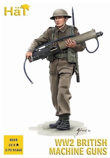 [HAET 8228  ] HAET 8228  1/72 WWII Soldats britanniques avec mitrailleuse 