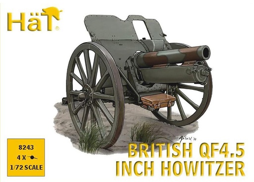 [HAET 8243  ] HAET 8243  1/72 WW I Obusier de campagne britannique de 4,5 pouces 