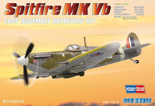 [HOBBY BOSS 80212  ] HOBBY BOSS 80212  1/72 Spitfire MK Vb 