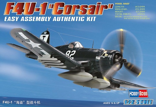 [HOBBY BOSS 80217  ] HOBBY BOSS 80217  1/72 F4U-1D Corsair 