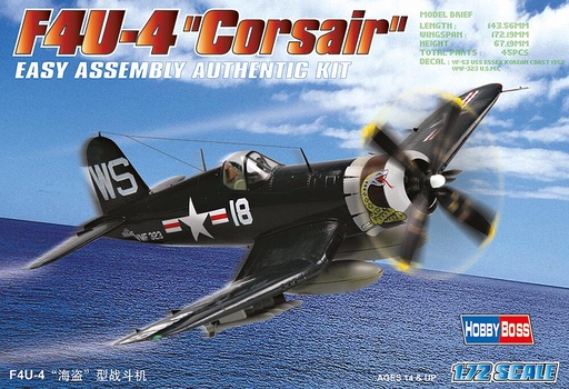 [HOBBY BOSS 80218  ] HOBBY BOSS 80218  1/72 F4U-4 Corsair 