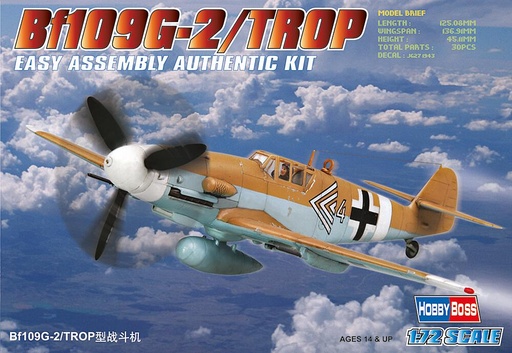 [HOBBY BOSS 80224  ] HOBBY BOSS 80224  1/72 Me Bf 109 G2 TROP 