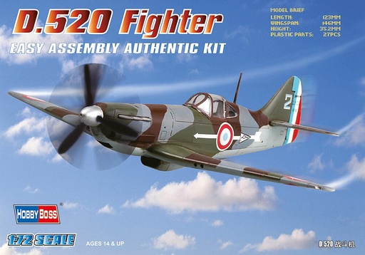 [HOBBY BOSS 80237  ] HOBBY BOSS 80237  1/72 D.520 