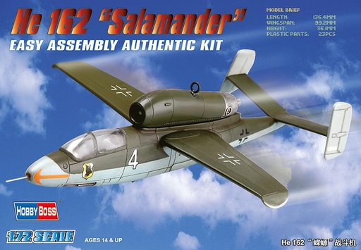 [HOBBY BOSS 80239  ] HOBBY BOSS 80239  1/72 Heinkel He 162 Salamander 
