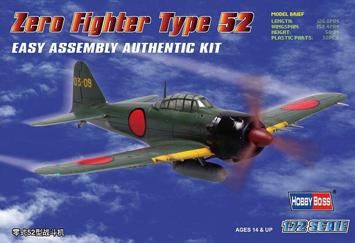 [HOBBY BOSS 80241  ] HOBBY BOSS 80241  1/72 Chasseur Zéro Type 52 