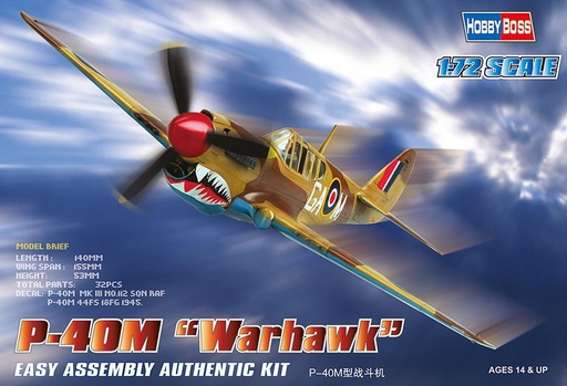[HOBBY BOSS 80251  ] HOBBY BOSS 80251  1/72 P-40M Kittyhawk 