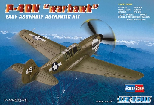 [HOBBY BOSS 80252  ] HOBBY BOSS 80252  1/72 P-40N Kittyhawk 