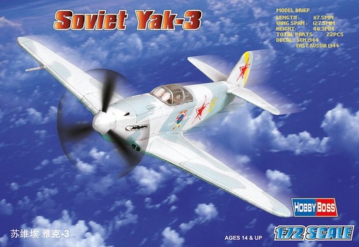 [HOBBY BOSS 80255  ] HOBBY BOSS 80255  1/72 Yak-3 