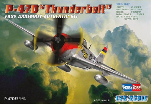 [HOBBY BOSS 80257  ] HOBBY BOSS 80257  1/72 P-47D Thunderbolt 