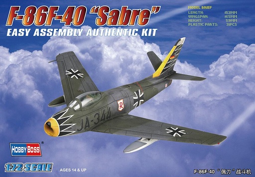 [HOBBY BOSS 80259  ] HOBBY BOSS 80259  1/72 F86F40 Sabre 