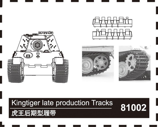[HOBBY BOSS 81002  ] HOBBY BOSS 81002  1/35 Maillons de chaîne pour Königstiger, production tardive 