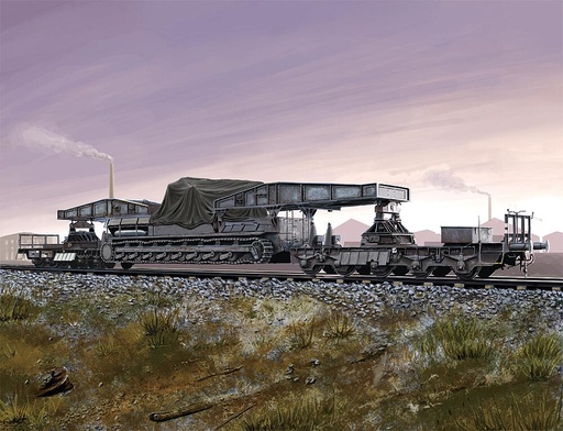 [HOBBY BOSS 82906  ] HOBBY BOSS 82906  1/72 Wagon de chemin de fer pour appareil Karl 