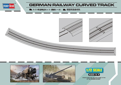 [HOBBY BOSS 82910  ] HOBBY BOSS 82910  1/72 Rail de chemin de fer, courbe 