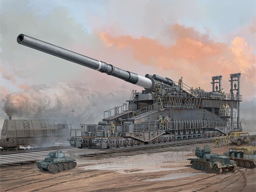 [HOBBY BOSS 82911  ] HOBBY BOSS 82911  1/72 80 cm K(E) canon ferroviaire Dora 