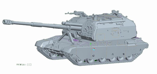[HOBBY BOSS 82928  ] HOBBY BOSS 82928  1/72 2S19 M2 Obusier 