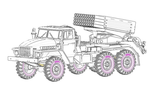 [HOBBY BOSS 82932  ] HOBBY BOSS 82932  1/72 BM-21 Grad, version tardive 