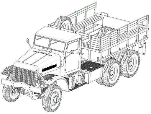 [HOBBY BOSS 83801  ] HOBBY BOSS 83801  1/35 Corbitt White 6 to. Camion 