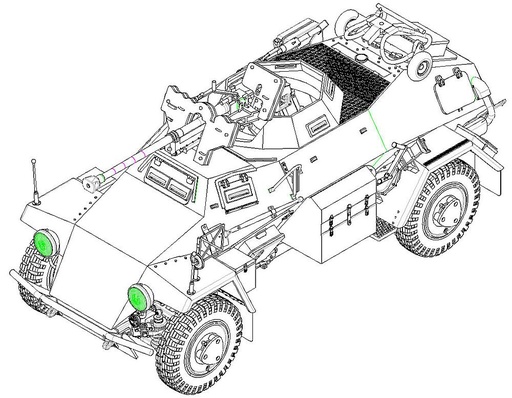 [HOBBY BOSS 83813  ] HOBBY BOSS 83813  1/35 Sd.Kfz. 221, véhicule léger de reconnaissance blindé 