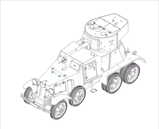[HOBBY BOSS 83839  ] HOBBY BOSS 83839  1/35 BA-6, véhicule blindé 