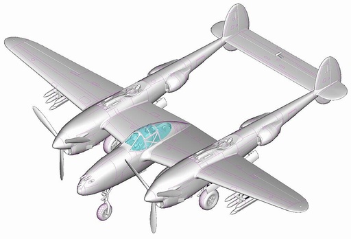 [HOBBY BOSS 85805  ] HOBBY BOSS 85805  1/48 P-38 L5-L0 Lightning 