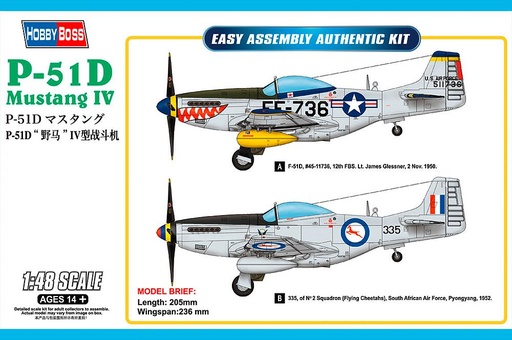 [HOBBY BOSS 85806  ] HOBBY BOSS 85806  1/48 P-51D Mustang IV 