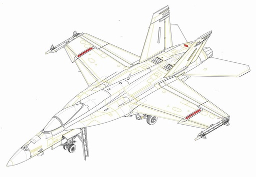 [HOBBY BOSS 85812  ] HOBBY BOSS 85812  1/48 FA18E Super Hornet 