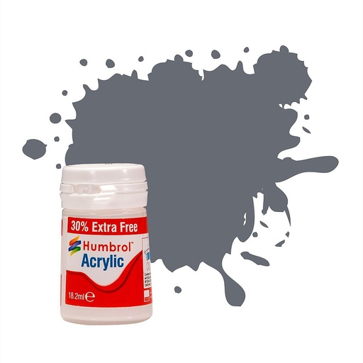 [HUMBROL AB0123  ] HUMBROL AB0123  123 Gris lac très foncé, satiné, 14 ml 