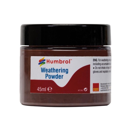 [HUMBROL AV0017  ] HUMBROL AV0017  Poudre Weathering, Terre foncée, 45 ml 