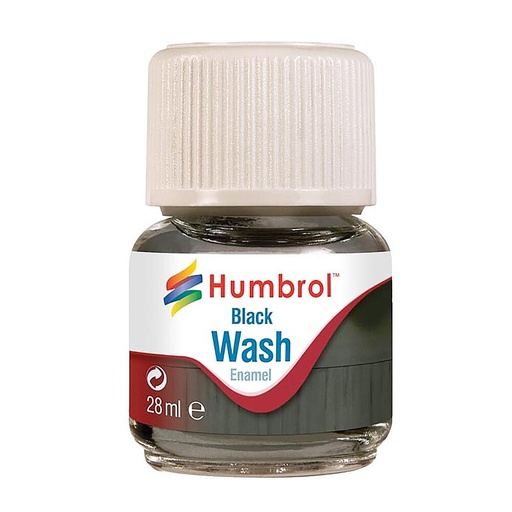 [HUMBROL AV0201  ] HUMBROL AV0201  Enamel-Wash, noir, 28 ml 
