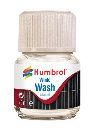 [HUMBROL AV0202  ] HUMBROL AV0202  Enamel-Wash, blanc, 28 ml 