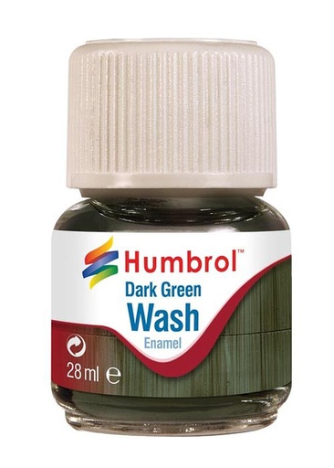 [HUMBROL AV0203  ] HUMBROL AV0203  Enamel-Wash, vert foncé, 28 ml 