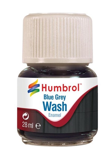 [HUMBROL AV0206  ] HUMBROL AV0206  Enamel-Wash, gris bleu, 28 ml 
