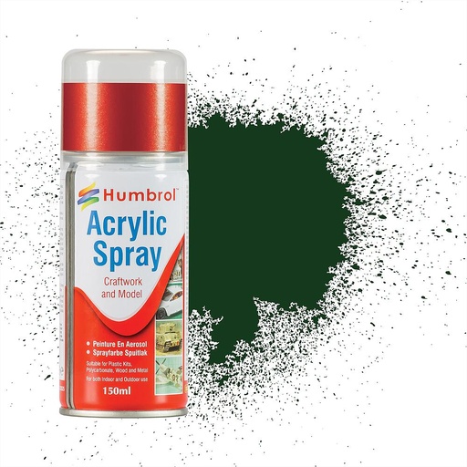 [HUMBROL AD6003  ] HUMBROL AD6003  N° 3 Vert de Brunswick, bombe aérosol de 150 ml 