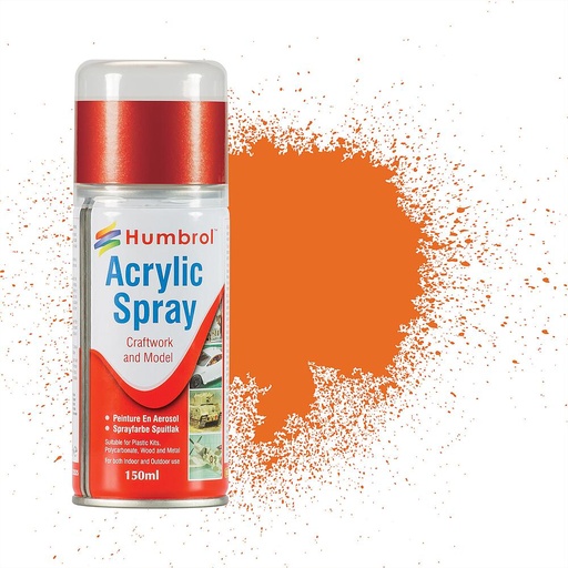 [HUMBROL AD6018  ] HUMBROL AD6018  No 18 Orange, bombe aérosol, 150 ml 