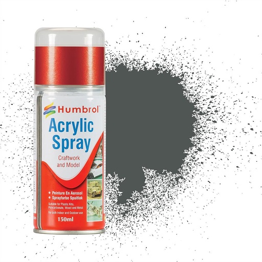 [HUMBROL AD6027  ] HUMBROL AD6027  No 27 Gris lac, bombe aérosol, 150 ml 