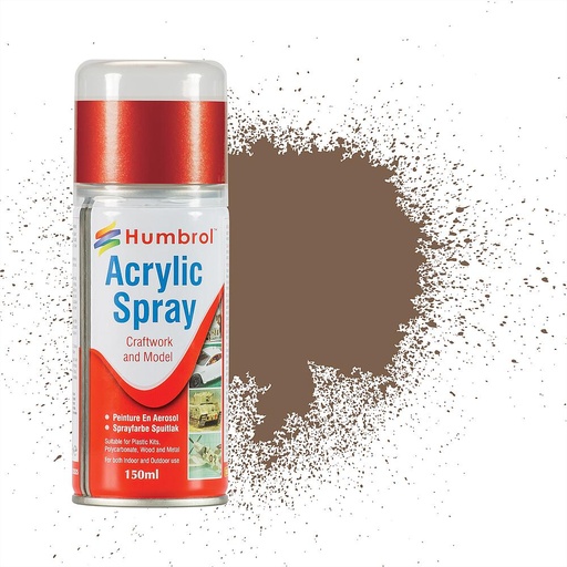 [HUMBROL AD6029  ] HUMBROL AD6029  No. 29 brun foncé, bombe aérosol, 150 ml 