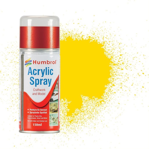 [HUMBROL AD6069  ] HUMBROL AD6069  69 Jaune, bombe aérosol, 150 ml 