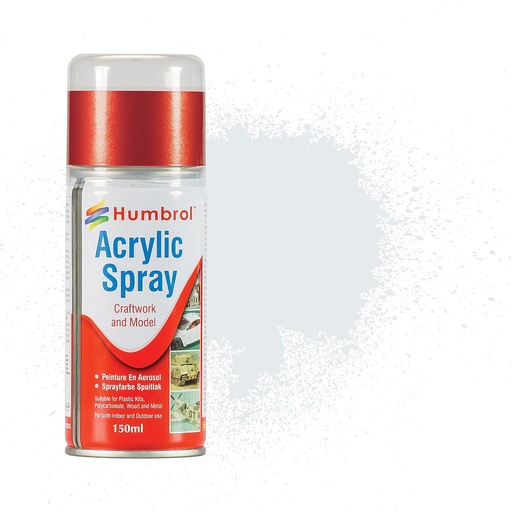 [HUMBROL AD6191  ] HUMBROL AD6191  N° 191 Argent chromé, bombe aérosol, 150 ml 
