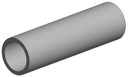 [EVERGREEN 236  ] EVERGREEN 236  Tubes ronds en polystyrène blanc, diamètre 12,70 mm - 1/2 350 mm x Ø 12,7 mm - 1/2