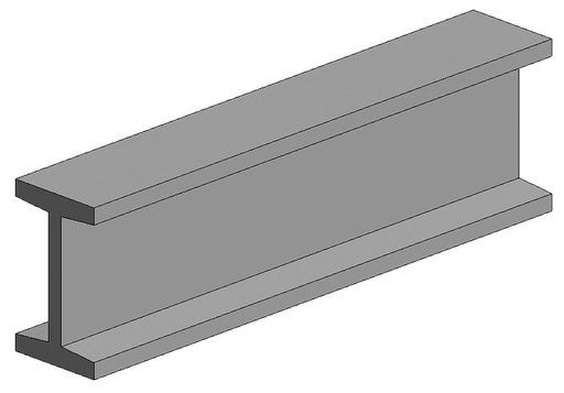 [EVERGREEN 277  ] EVERGREEN 277  Profilé I en polystyrène blanc 350 x 6,3 x 2,9 mm - 1/4