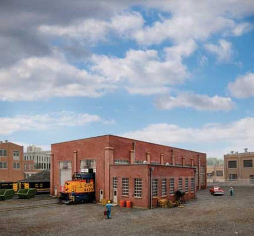 [WALTHERS 933-2923  ] WALTHERS 933-2923  1/87 H0  Remise à locomotives diesel, 2 niveaux 