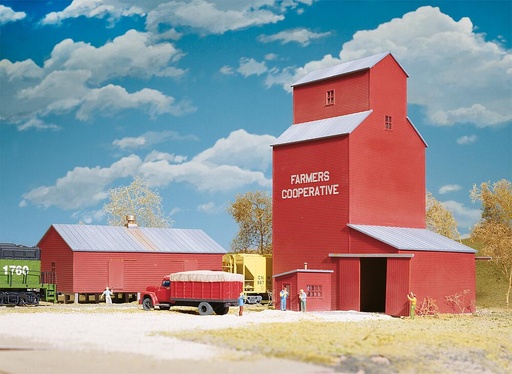 [WALTHERS 933-3036  ] WALTHERS 933-3036   HOSilo à grains coopératif 