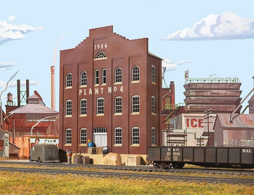 [WALTHERS 933-3183  ] WALTHERS 933-3183   H0  Bâtiment d'usine, bâtiment de fond 15 x 5,6 x 18,7 cm