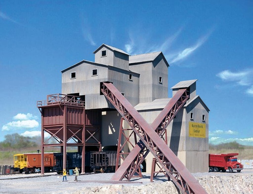 [WALTHERS 933-3241  ] WALTHERS 933-3241   N  Usine de ballast Glacier Gravel Co. 14,3 x 16,8 x 15,6 cm